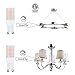 Saco Dimmable G9 LED Lights Bulbs, 45W halogen equivalent ,4.5W,warm white(2700K),120V, ETL listed, 360,For Ceiling Fan , Chandeliers(Pack of 6)