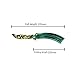 Butterfly Training Knife,Jeslon New CS GO Counter Strike claw Karambit Knife practice folding Knife dull blade no edge tool (Camouflage-green)