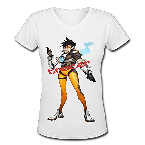 LUKEYA Tracer X-Large V-neck Womens T-Shirt