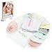 Bamboo Viscose Nursing Pads - 14 Washable Pads with Wash and Storage Bags - Breastfeeding Nipple Pads for Maternity - Reusable Breast Pads for Breastfeeding (Pastel Touch, X-Large 5.5”)