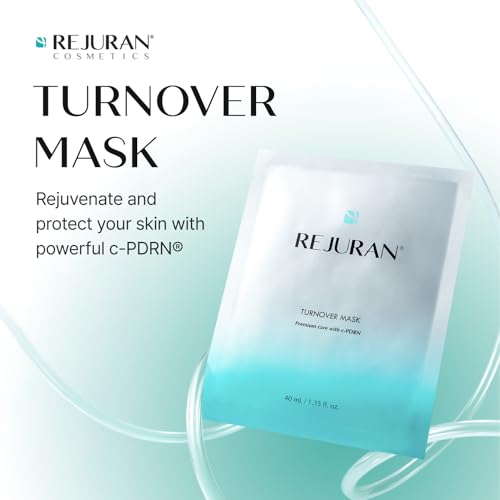 REJURAN® Turnover Mask, c-PDRN® (5ea) – Original Salmon DNA for Firming, Hydration, Repairing & Revitalizing. Achieve Youthful, Radiant Skin. Korean Skincare. Ultra Microfiber Sheet Mask