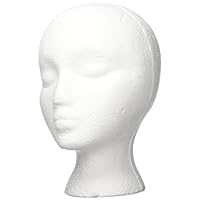 Case Pack of 2 Giell Styrofoam Foam Mannequin Wig Head Display Hat Cap