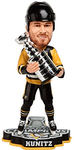 Chris Kunitz Bobblehead 2016 Pittsburgh Penguins NHL Stanley Cup Champions Holding Trophy
