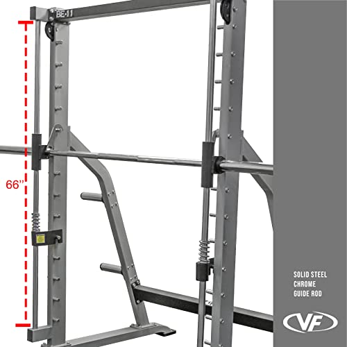 Valor Fitness BE11 Smith Machine Power Squat Press Rack Olympic Plate Storage Attached