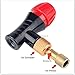 Hypercon Red Zeppelin CO2 Bike Inflator, Portable, Quick and Easy, Presta and Schrader Valve Head Compatible, Bicycle Tire Pump for Road and Mountain Bikes, Works with Any Threaded Cartridges