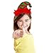 Sakolla Christmas Elf Headbands Hats - Elves Party Hats with Jingle Bells Feather for Santa Party, Christmas Eve Photo Booth - 9 x 5 inch, Red/Green