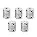CCTREE Flexible Couplings 5mm to 8mm NEMA 17 Shaft Coupler forCreality CR-10 V2 CR-10S S4 S5 Ender3,Ender 3 Pro,Ender 5 Makerbot RepRap Prusa i3 3D Printer or CNC Machine (Pack of 5pcs)