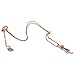 ISAACSONG.DESIGN Sterling Silver Rose Gold Cat Moon Charms Pendant Necklace for Women(Gold)