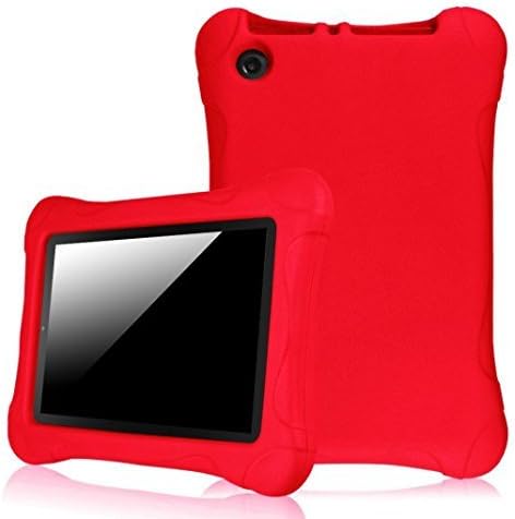 Fire HD 7 Case,AutumnFall Kids Shock Proof Case Cover for Fire HD 7 Tablet (Red)