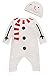 Baby 2 Piece set Long Sleeve Romper Reindeer Christmas Clothes with Hat