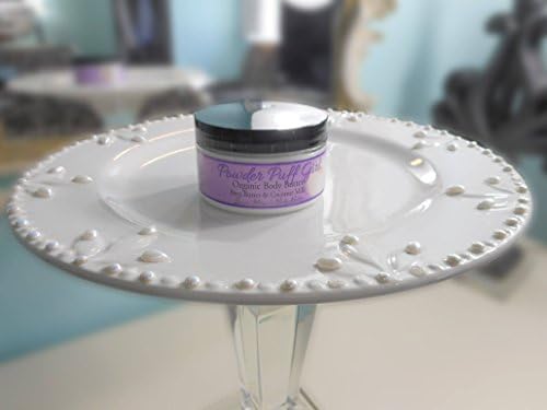 Powder Puff Girl Organic Body Butter - Baby Powder for Grown Women - Organic Jojoba Oil, Coconut Milk, Shea Butter, and Macadamia Nut Oil