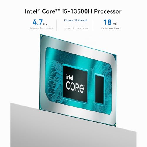 Beelink EQi13 Mini PC Windows 11 Pro, Intel Core i5 13500H (12C/16T, up to 4.7GHz), 16GB DDR4 500GB M.2 PCIe4.0 SSD Mini Computer, 4K Dual Display/HDMI/Type-C/WiFi 6/BT5.2/Dual Gigabit LAN