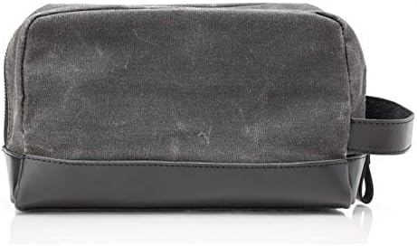 Easyriders Black Leather and Wax Canvas Toiletry Bag for Men (Limited Edition) 6 Easyriders Black Leather and Wax Canvas Toiletry Bag for Men (Limited Edition)