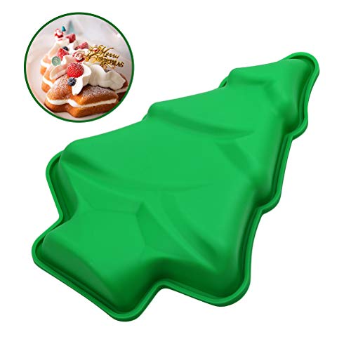 Silicone Christmas Tree Cake Pan, Christmas Tree Mold, Non-stick Bread Baking Pan, Homemade Cake Decorating Tools, Pie Pan Bakeware Mold