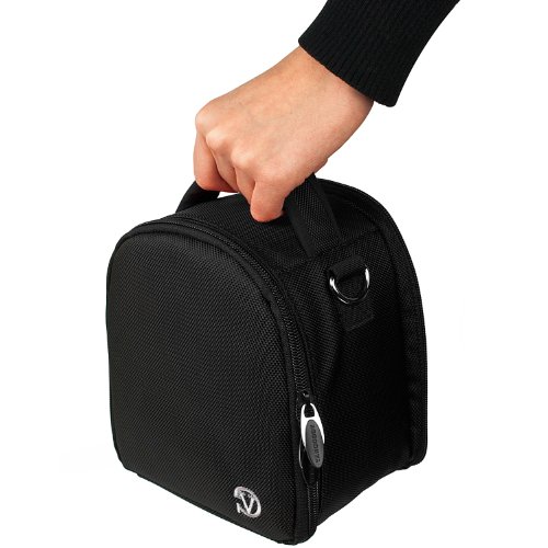 Travel Shoulder Bag Carrying Case (Black) For Nikon Coolpix L120