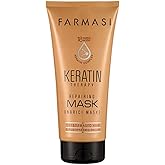 FARMASi Professional Keratin Therapy Repairing Hair Mask, Deep Repair & Moisture Care for Dry Damaged Color Treated Hair, Smoothness Shine Support, 6.7 fl oz