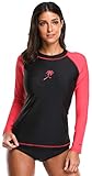 Attraco ladies rash guard shirt uv rushguard upf 50