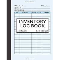Inventory Log Book, Ideal For Small Business Inventory Tracking, Helps You On Stock Management: 100 Pages Of Inventory…