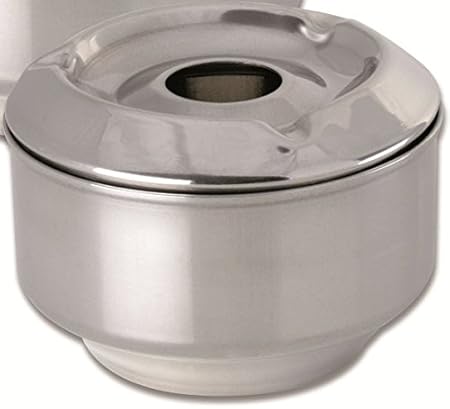 Chef Direct Stainless Steel Fill Water Ashtray to Avoid Smoke and Tobacco Smell (11 cm, Silver)