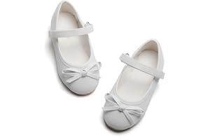 Flaryzone Toddler/Little Girls' Ballerina Flat Mary Jane Princess Dress Shoes - Wedding School Party