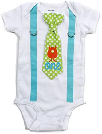 Cuddle Sleep Dream Baby Boy 1st Birthday Outfit Cake Smash Bodysuit with Tie and Suspenders Birthday Shirt
