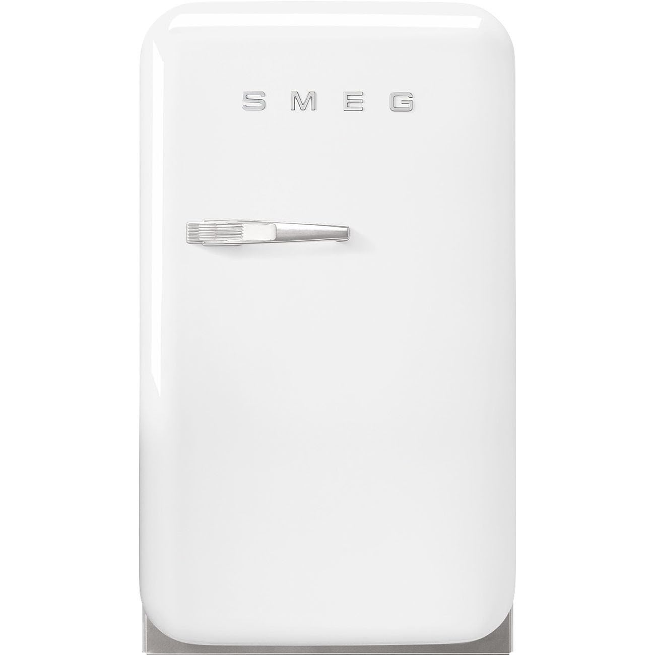 Photo 1 of Smeg FAB5 Retro Mini Fridge – 50s Style Compact Small Refrigerator, 1.2 cu ft, Automatic Defrost, LED Lighting, Adjustable Shelves– Made in Italy – Perfect for Home, Dorm, Office, Hotel -White