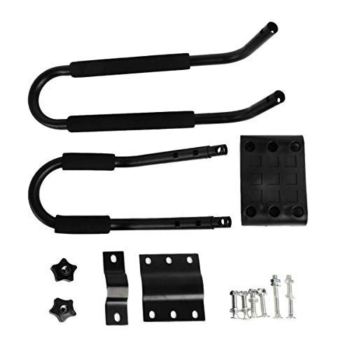 Tengchang 2 Pairs Universal Roof J-Bar Kayak Rack, Boat Canoe Car SUV Top Mounted Kayak Carrier with One Year Warranty - Thumbnail 6