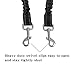 Double Dog Leash,2 Dog Leashes,360 Degree Swivel Tangle Free Dual Dog Walking Training Leash,Shock Absorbing Bungee Two Dogs Leash with Waste Bag Walk 2 Dogs,30-100 lbs