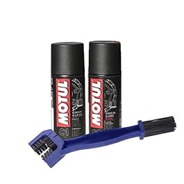 Grand Pitstop Chain Clean and C2 Chain lube (150 ml) with Grand Pitstop Bike Chain Cleaning Brush Blue