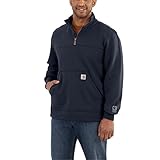 Carhartt Men's 102277 Rain Defender Paxton Heavyweight Quarter Zip Swe - X-Large Regular - Navy