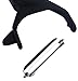 4” Y Peeler For Fruits and Veggies, Nylon Handle, Stainless Steel Blade - Black.