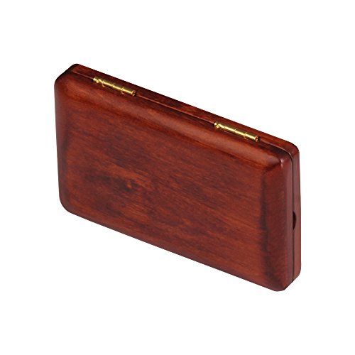 ammoon Solid Wood Reed Case Wooden Holder Box for Tenor/Alto/Soprano