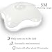Motion Sensor Night Light Built-in Lithium Battery Powered Rechargeable Wireless LED Clover Style Night Lamp, Wall Light Stick on Anywhere, Safe for Kids.(Warm White)