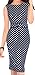 XTX Womens Temperament Polka Dot Slim Pencil Skirt Dress As picture XL