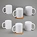 Creative Home - 85355 Creative Home Set of 6 Piece, 12 oz Ceramic Coffee Mug Tea Cup, 3-1/4