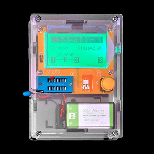 OSOYOO Mega328 Electronic Component Tester and Assorted Components Pack(LED, Resistors, Capacitors, Ceramic Capacitors,Diode,Transistors)