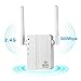 WiFi Range Extender, 300Mbps Fast Speed WiFi Booster Wireless Repeater with High Gain Dual External Antennas and 360 Degree WiFi Coverage-White