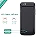 Battery Case for iPhone 6s/6, Stoon 5000mAh Portable Charger Case Rechargeable Extended Battery Pack Protective Backup Charging Case Cover for Apple iPhone 6s/ 6(4.7 Inch) (Black)