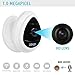 Security Mini IP Camera, UOKOO HD Home Surveillance Camera Wireless IP Camera ,WiFi Security Camera,Baby Video Monitor Nanny Cam, Motion Detection White 2.0