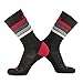 Epivive Retro Refresh Basketball Crossfit Lacrosse Socks (Blk/Red, Medium)