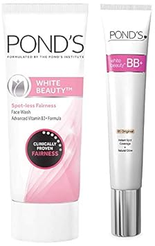 Pond's White Beauty Spot Less Fairness Face Wash, 200 g & Pond's White Beauty BB+ Fairness Cream 01 Original, 18 g