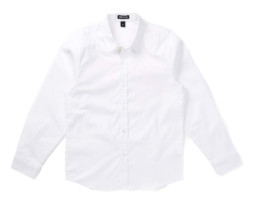 infant white button up shirt