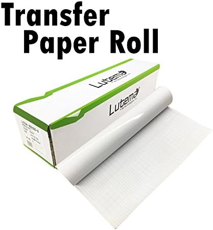 Lutema Clear Transfer Paper Tape Roll for Vinyl Wall Decals, Doors, Windows, Signs, and Arts & Crafts - Perfect for Cricut and Silhouette Cameo Cutters - Transfer Film Paper (23.5" x 50', Clear)