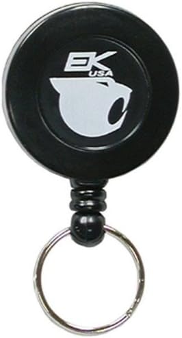 Black Deluxe Retract-A-Cat with Key Ring & Belt Clip (10463) by EK USA