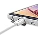 MICRO USB CABLE PREMIUM POWERJIVE [5 Pack] Assorted Lengths [6ft, 3ft, 1ft] Micro USB to USB Cable. High Speed USB 2.0 - Thin Connector - Extra Thick Cable for Android, Samsung, HTC, Nokia, Motorola and more (White)