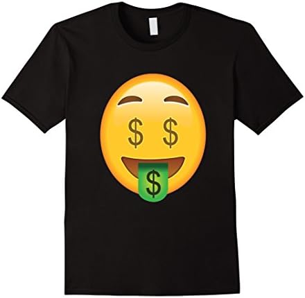 Men's Emoji T-Shirt Money Face Tee tshirt T SHIRTS XL Black