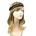 DIGUAN Wide Fishtail 2 Strands Synthetic Hair Braided Headband Classic Chunky Plaited Braids Elastic Stretch Hairpiece Women Girl Beauty accessory,59g Bohemian (Strawberry Blonde)