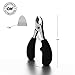 Stainless Steel Thick Toenail Clipper for Ingrown Nails, Cuticle Nipper Scissor, Dead Skin Dirt Pusher, File, Fingernail Cutter Premium Nail Grooming Kit By Opulent Way