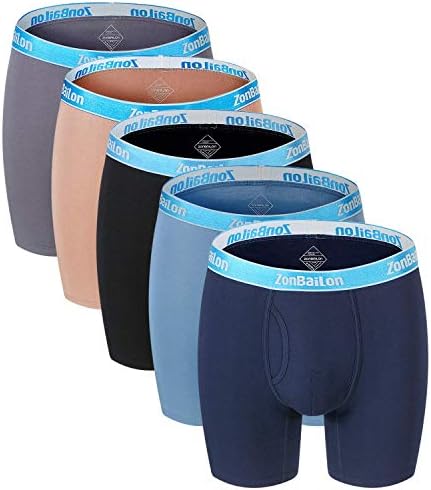 ボクサーパンツ 下着メンズ 蒸れない 抗菌 即納 プレセント ロングボクサーブリーフ 前開き ５枚セット