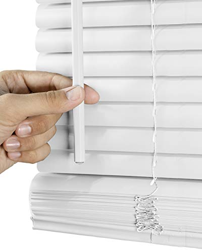 image for CHICOLOGY Cordless 1-Inch Vinyl Mini Blinds, Horizontal Venetian Slat 